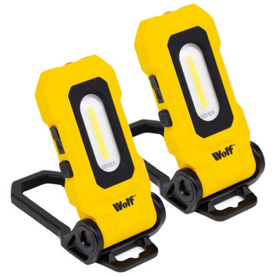 LED Torch Wolf 2w 200 Lumens 'Torchmate' Rechargeable COB Light - Pack of 2