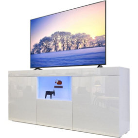LED TV Cabinet Modern TV Stand with lights Entertainment Unit  with Storage