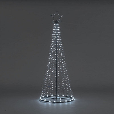 LED Twinkling Maypole Tree - Indoor or Outdoor - Ice White - 2.5m