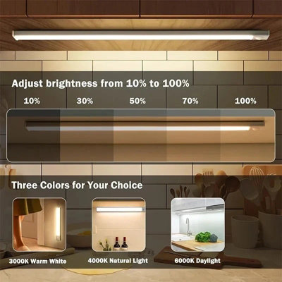 LED Under Cabinet Light Motion Sensor Magnetic Rechargeable Kitchen ...