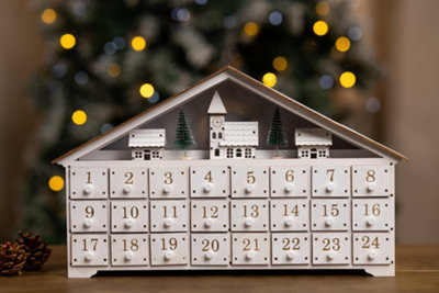 LED Village Scene Advent Calendar - 3