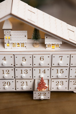 LED Village Scene Advent Calendar - 6