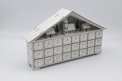 LED Village Scene Advent Calendar - 8