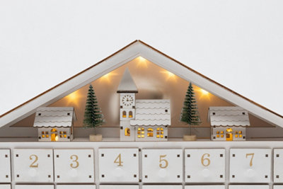 LED Village Scene Advent Calendar - 9