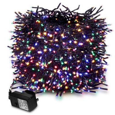 LED Waterproof Cluster Fairy Lights with Green Cable (480 Cluster ...
