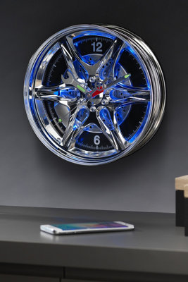 LED Wheel Rim Interior Wall Clock