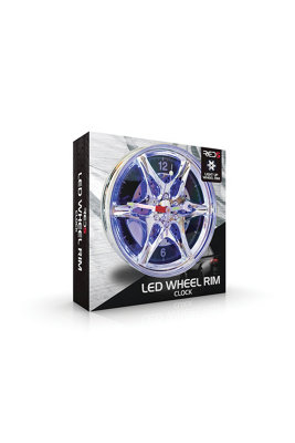 LED Wheel Rim Interior Wall Clock - 4