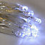 LED Wire String Fairy Clear White Xmas Decoration Lights 40