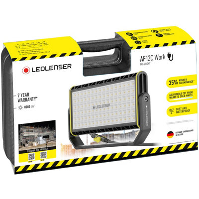 Ledlenser AF12C 8000lm LED 2.1m Corded Area Work Light Floodlight, IP67 ...
