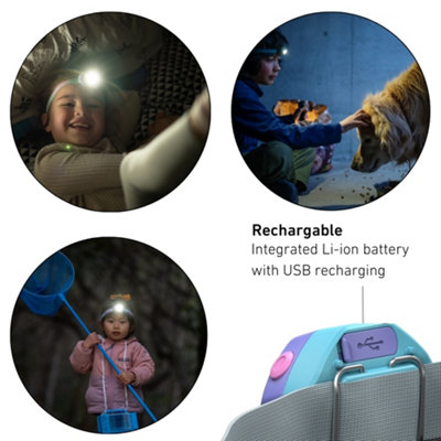 Ledlenser KidLED4R Rechargeable 40 Lumen Safe Robust RGB Light LED Head ...