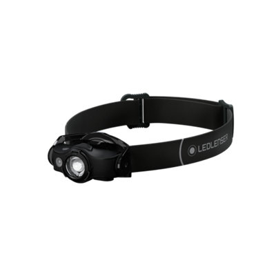 Ledlenser MH4 Rechargable 400 Lumen Dual Power Source inc Red Light LED Head Torch for Outdoors Camping and Fishing