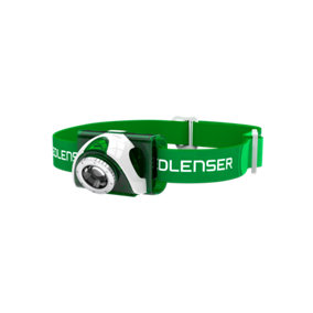 Ledlenser SEO3 AAA Battery 100 Lumen Dual Power Source LED Head Torch for Outdoor Camping and Running