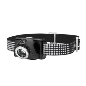 Ledlenser SEO7R Rechargable 220 Lumen Dual Power Source LED Head Torch inc Red Light for Work, Camping and Running