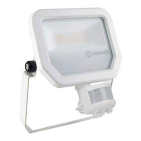 Ledvance  FL PFM 20W/4000K SYM 100 S WT LED Floodlight Fitting with PIR 4000K - 20 Watt (White)