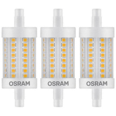 Ledvance LED 78mm Linear 8W R7s Performance Class Warm White Clear (3 Pack)