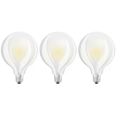 Ledvance LED G95 Globe 7.5W E27 Dimmable Performance Class Pearl Warm White (3 Pack)