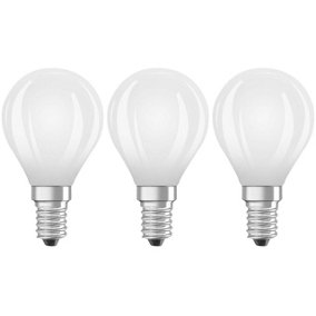 Ledvance LED Golfball 5.5W E14 Dimmable Performace Class Pearl Warm White (60W Eqv) (3 Pack)