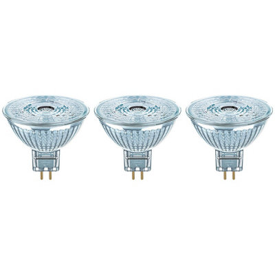 Ledvance LED MR16 Bulb 5W GU5.3 12V Dimmable Performance Class Warm White 3 Pack