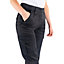 Lee Cooper Workwear Ladies Classic Cargo Work Trouser, Black, 18 (32" Long Leg)