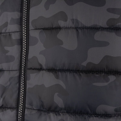 Lee cooper camo hot sale down jacket mens