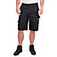 Lee Cooper Workwear Mens Classic Cargo Shorts, Black, 30W