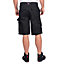 Lee Cooper Workwear Mens Classic Cargo Shorts, Black, 40W