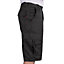 Lee Cooper Workwear Mens Classic Cargo Shorts, Black, 42W