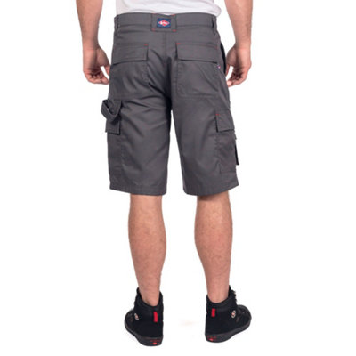 Lee Cooper Workwear Mens Classic Cargo Shorts, Grey, 38W