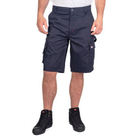 Lee Cooper Workwear Mens Classic Cargo Shorts, Navy, 30W