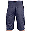 Lee Cooper Workwear Mens Classic Cargo Shorts, Navy, 42W