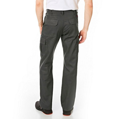Lee Cooper Workwear Mens Classic Cargo Work Trousers, Grey, 38W (33" Long Leg)