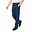Lee Cooper Workwear Mens Classic Cargo Work Trousers, Navy, 38W (33" Long Leg)