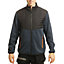 Lee Cooper Workwear Mens Fleece Body & Sleeves Padded Work Jacket, Black/Blue Marl, S