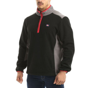 Lee Cooper Workwear Mens Half Zip Thermal Fleece Top