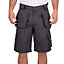 Lee Cooper Workwear Mens Holster Pocket Cargo Shorts, Grey, 32W