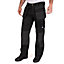 Lee Cooper Workwear Mens Holster Work Cargo Trousers, Black, 30W (31" Reg Leg)