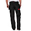 Lee Cooper Workwear Mens Holster Work Cargo Trousers, Black, 34W (31" Reg Leg)