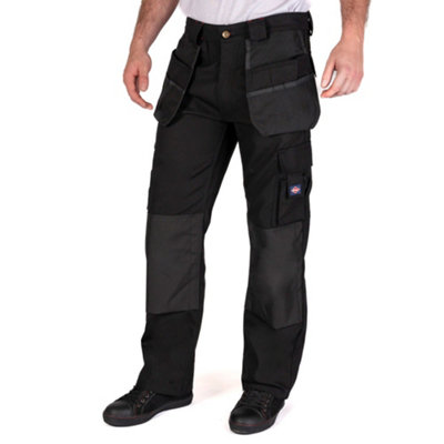 Lee Cooper Workwear Mens Holster Work Cargo Trousers, Black, 40W (31" Reg Leg)