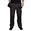 Lee Cooper Workwear Mens Holster Work Cargo Trousers, Grey/Black, 34W (33" Long Leg)