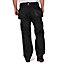 Lee Cooper Workwear Mens Knee Pad Holster Pocket Work Trouser, Black, 34W (31" Reg Leg)