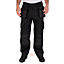 Lee Cooper Workwear Mens Knee Pad Holster Pocket Work Trouser, Black, 38W (33" Long Leg)