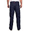 Lee Cooper Workwear Mens Multi Pocket Cargo Work Trousers, Navy, 34W (29" Short Leg)