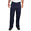 Lee Cooper Workwear Mens Multi Pocket Cargo Work Trousers, Navy, 38W (29" Short Leg)