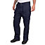 Lee Cooper Workwear Mens Multi Pocket Cargo Work Trousers, Navy, 38W (33" Long Leg)