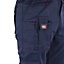 Lee Cooper Workwear Mens Multi Pocket Cargo Work Trousers, Navy, 38W (33" Long Leg)