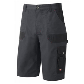 Lee Cooper Workwear Mens Multi Tool Pocket Cargo Shorts, Grey, 42W