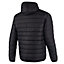Lee Cooper Workwear Mens Padded Windproof Showerproof Thermal Padded Jacket, Black, 2XL