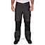 Lee Cooper Workwear Mens Reflective Piping Work Trousers, Grey, 36W (31" Reg Leg)