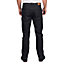 Lee Cooper Workwear Mens Straight Leg Stretch Denim Jean, Black, 32W (31" Reg Leg)
