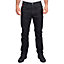 Lee Cooper Workwear Mens Straight Leg Stretch Denim Jean, Black, 38W (29" Short Leg)